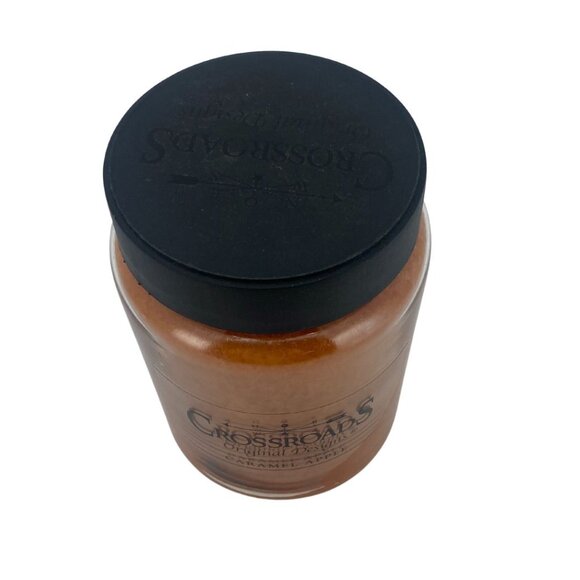 Crossroads 26oz Double Wick Candle | Carmel Apple | Glass Jar **NEW - Picture 2 of 4
